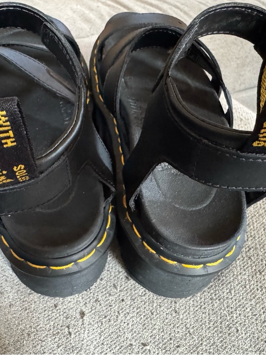 Dr. Martens Black Platform Strappy Sandals - Picture 2 of 6